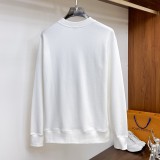 5A Equestrian Knight Patch Embroidered Crewneck Sweatshirt White