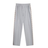 5A Check Trim Cotton Pants