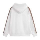5A Check Trim Cotton Pullover Hoodie