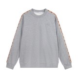 5A Check Trim Cotton Pullover Hoodie