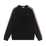 5A Check Trim Cotton Pullover Hoodie