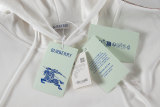 5A Check Trim Cotton Pullover Hoodie