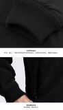 5A Stand Collar Baseball Jacket Embroidered Zip Up Coat