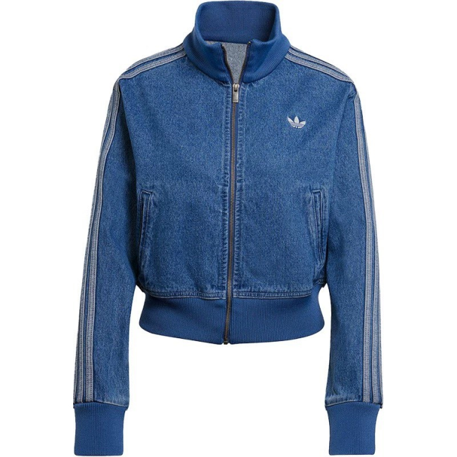 Original Women's Adicolor Denim Firebird Track Top Stand Collar Jacket