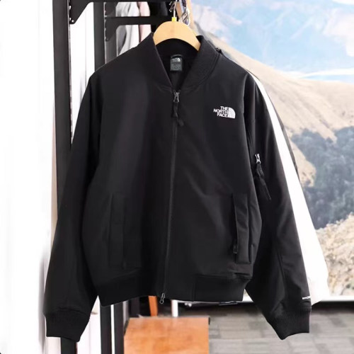 5A Stand Collar Baseball Jacket Embroidered Zip Up Coat