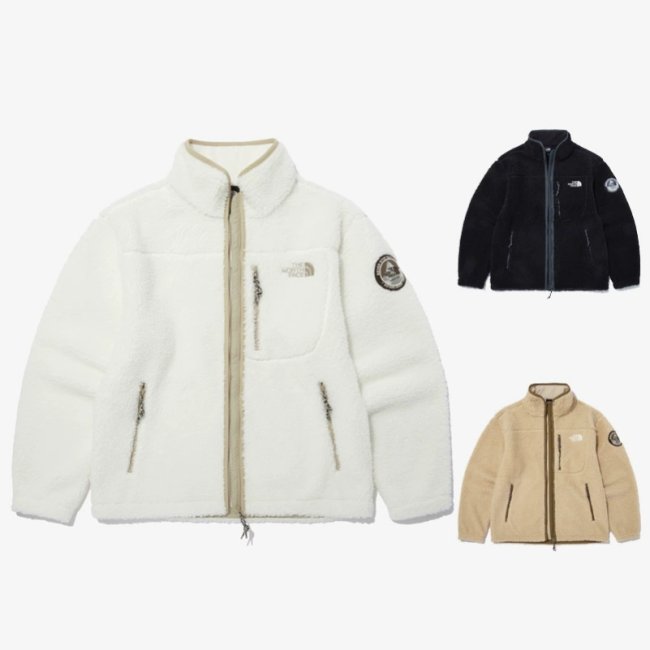 5A Embroidered Fleece Jacket Reversible Dual Side Wear