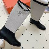 5A Jumping Leather Riding Boots Women's Equestrian Knee High Boots