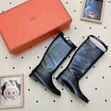 5A Jumping Leather Riding Boots Women's Equestrian Knee High Boots