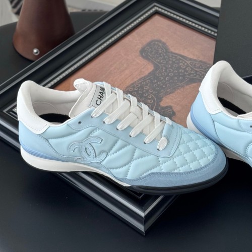 5A Quilted Sneakers Women's Leather Low