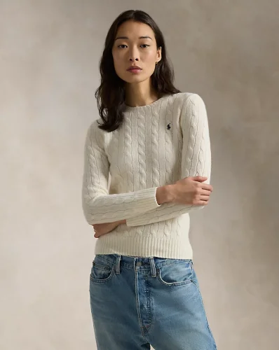 5A Women The Iconic Cable-Knit Cashmere Jumper Sweater