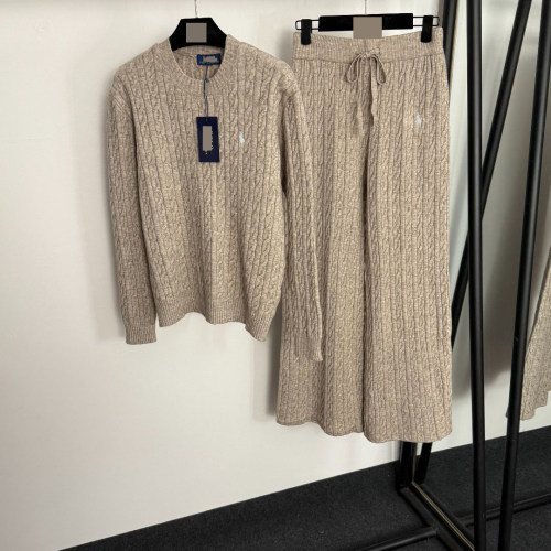 5A Women Cable Knit Sweater And Trousers Set