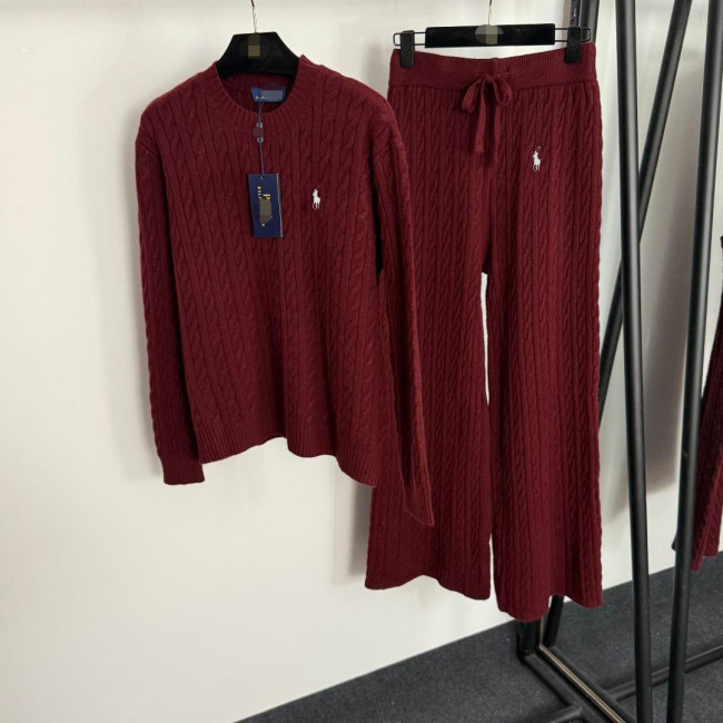 5A Women Cable Knit Sweater And Trousers Set