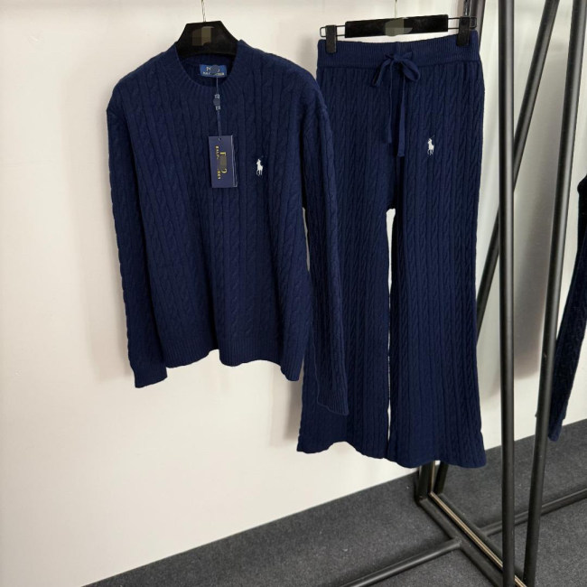 5A Women Cable Knit Sweater And Trousers Set