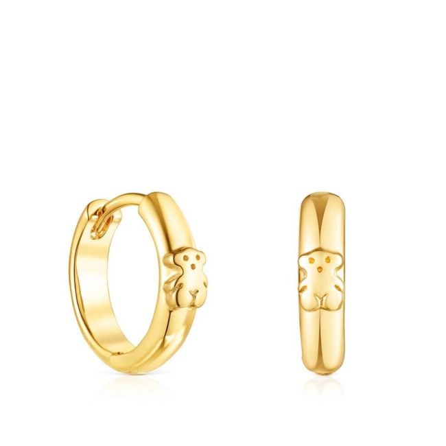 Original Basics Hoop Earrings With Bear