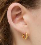 Original Basics Hoop Earrings With Bear