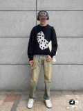 FW24 Dice Crewneck Long Sleeve Sweater Black XB3011#