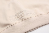 Embroidered Logo Half Zip Long Sleeve Sweatshirt 8329#
