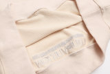 Embroidered Logo Half Zip Long Sleeve Sweatshirt 8329#