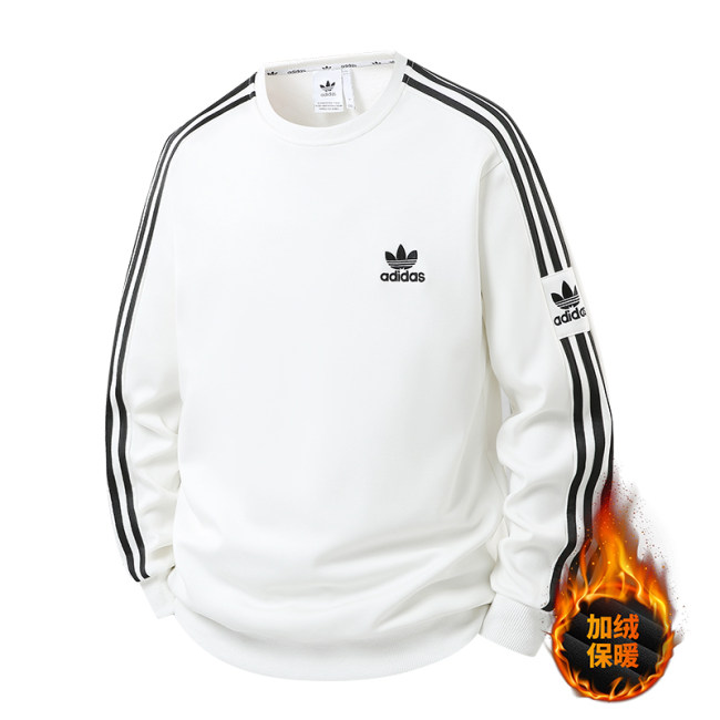 5A Men's Embroidered Fleece Sweatshirt 3-Stripes