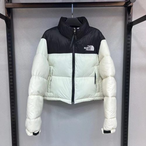 5A 1996 Nuptse Women's Short Cotton Jacket Puffer Coat with Embroidered Logo W9960