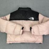 5A 1996 Nuptse Women's Short Cotton Jacket Puffer Coat with Embroidered Logo W9960