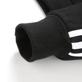 5A Men's Embroidered Fleece Sweatshirt 3-Stripes