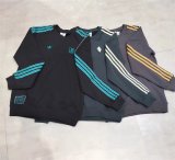 5A Men's Embroidered Fleece Sweatshirt 3-Stripes