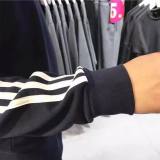 5A Men's Embroidered Fleece Sweatshirt 3-Stripes