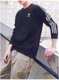 5A Men's Embroidered Fleece Sweatshirt 3-Stripes
