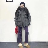 5A Men's Hooded Jacket Cotton Coat