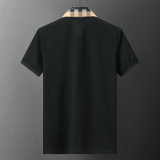 Spring Summer Men's Simple Short Sleeve Polo Shirt Green 30008