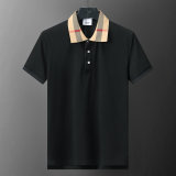 Spring Summer Men's Simple Short Sleeve Polo Shirt Green 30008