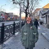5A Men's Hooded Jacket Cotton Coat