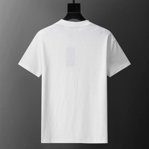 5A 26SS Men's White FF Logo Print Crew Neck T-Shirt - Luxury Designer Tee