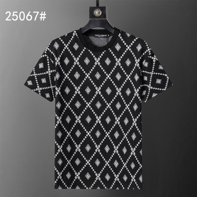 5A 26SS Breathable Knit Jacquard Fabric Spring T-Shirt