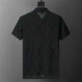 5A 26SS Breathable Knit Jacquard Fabric Spring Polo Shirt