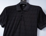 5A 26SS Breathable Knit Jacquard Fabric Spring Polo Shirt