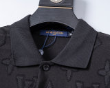 5A 26SS Breathable Knit Jacquard Fabric Spring Polo Shirt