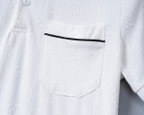 5A 26SS Breathable Knit Jacquard Fabric Spring Polo Shirt