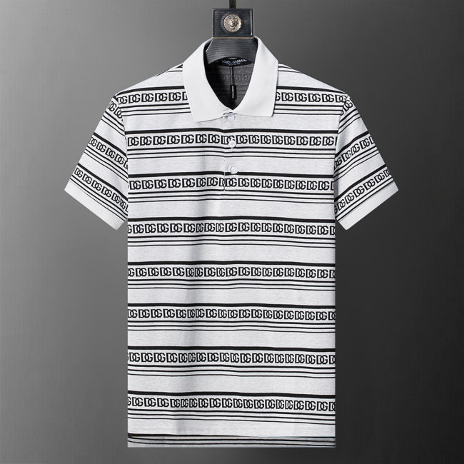 5A 26SS Breathable Knit Jacquard Fabric Spring Polo Shirt