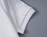 5A 26SS Breathable Knit Jacquard Fabric Spring Polo Shirt
