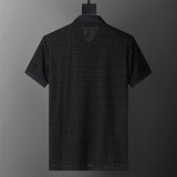 5A 26SS Breathable Knit Jacquard Fabric Spring Polo Shirt