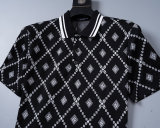 5A 26SS Breathable Knit Jacquard Fabric Spring Polo Shirt