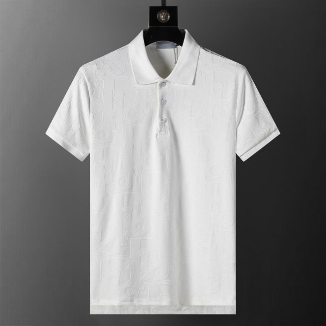 5A 26SS Breathable Knit Jacquard Fabric Spring Polo Shirt