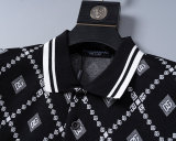 5A 26SS Breathable Knit Jacquard Fabric Spring Polo Shirt