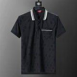 5A 26SS Breathable Knit Jacquard Fabric Spring Polo Shirt