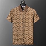 5A 26SS Breathable Knit Jacquard Fabric Spring Polo Shirt