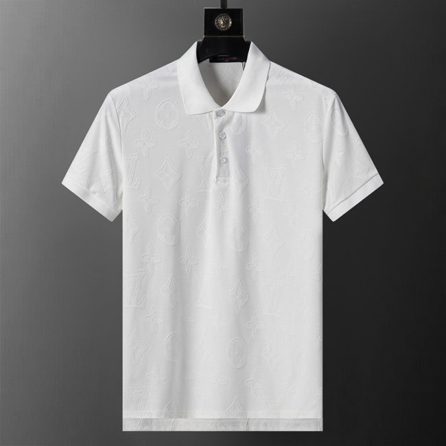 5A 26SS Breathable Knit Jacquard Fabric Spring Polo Shirt