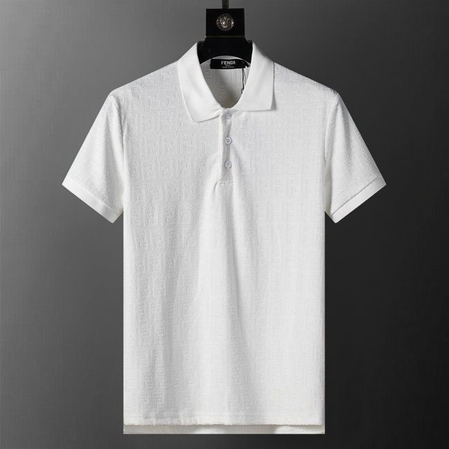 5A 26SS Breathable Knit Jacquard Fabric Spring Polo Shirt
