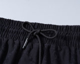 5A 26SS Men's Black GG Logo Jacquard Casual Shorts - Luxury Designer Drawstring Shorts